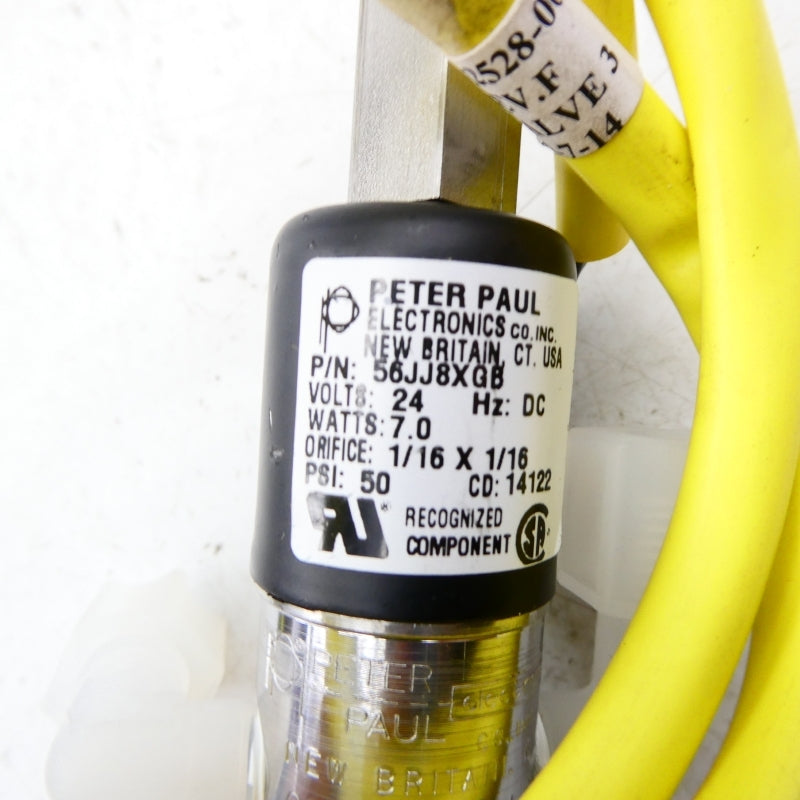 PETER PAUL ELECTRONICS 56JJ8XGB 24V 50PSI (YELLOW) NSNP