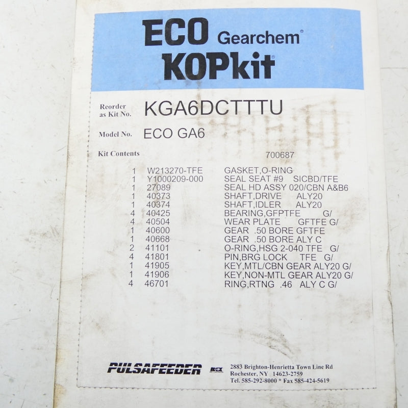 PULSAFEEDER KGA6DCTTTU NSMP