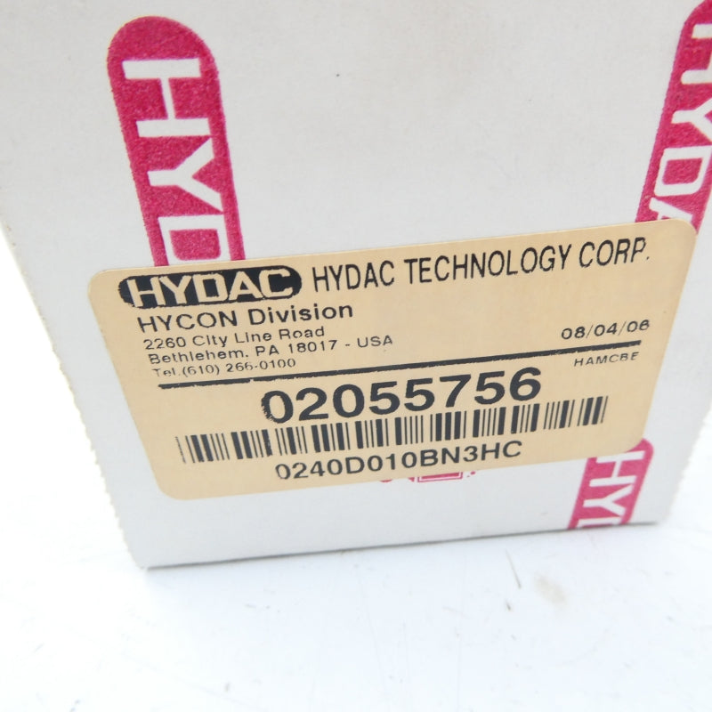 HYDAC 02055756 0240D010BN3HC NSMP