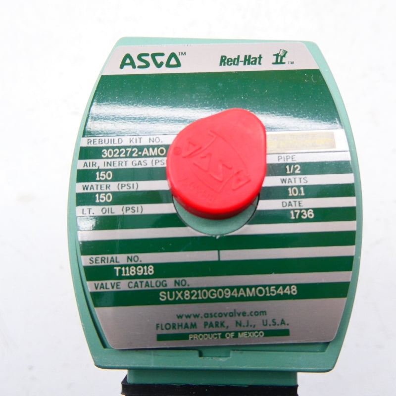 ASCO SUX8210G094AMO15448 110/120V 150PSI 1/2" NSMP