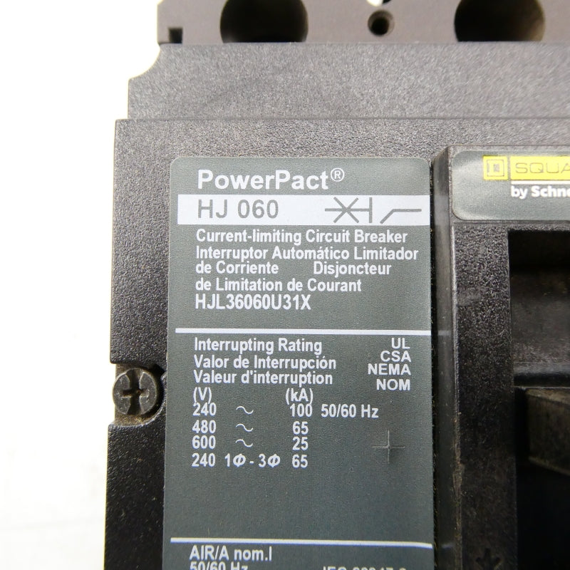SQUARE D HJL36060U31X 600V 60A NSNP