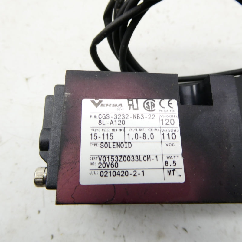 VERSA CGS-3232-NB3-228L-A120 110/120V 15-115PSI NSNP