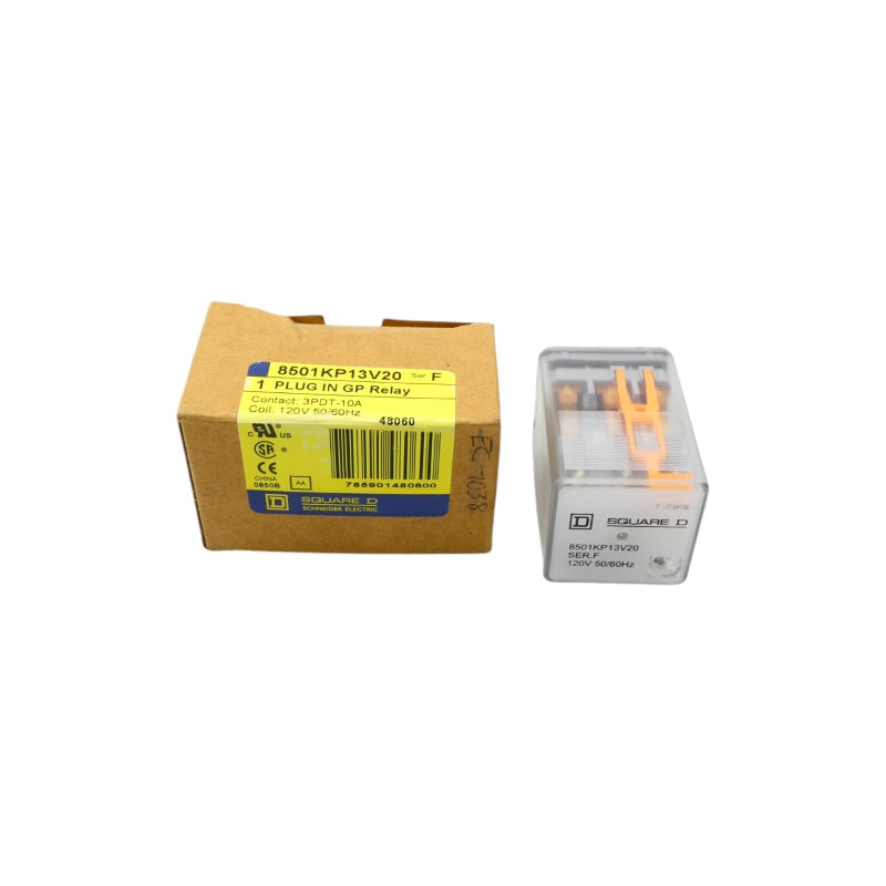 SQUARE D 8501KP13V20 SER. F 120V 10A NSMP