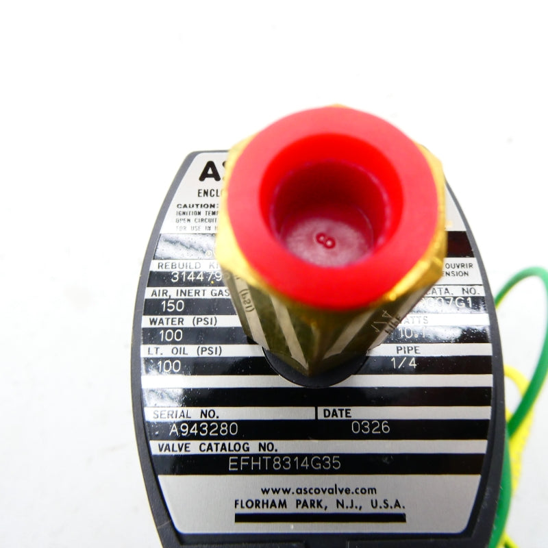 ASCO EFHT8314G35 110/120V 100-150PSI 1/4" NSMP