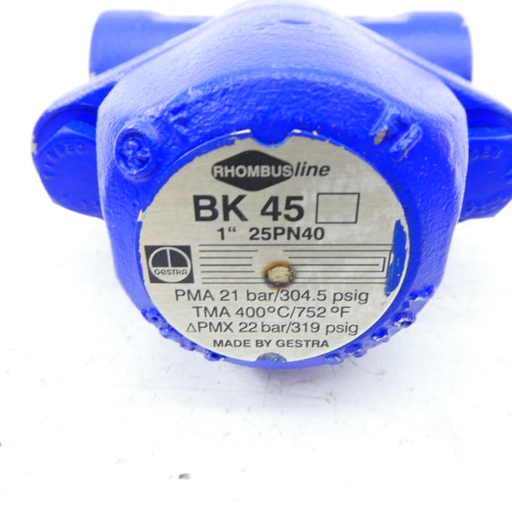 GESTRA BK45 25PN40 304.5PSI 1" NSMP
