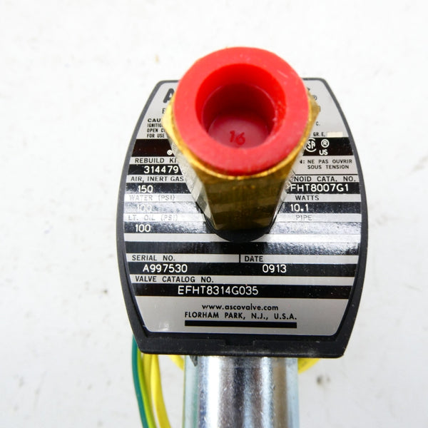 ASCO EFHT8314G035 110/120V 100-150PSI 1/4" NSMP