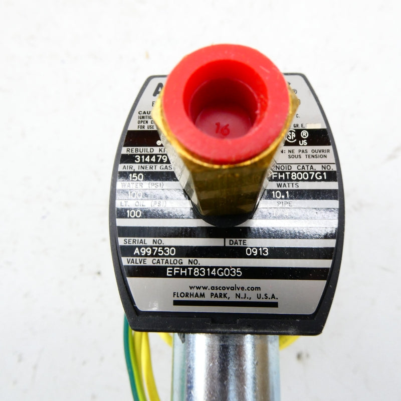 ASCO EFHT8314G035 110/120V 100-150PSI 1/4" NSMP