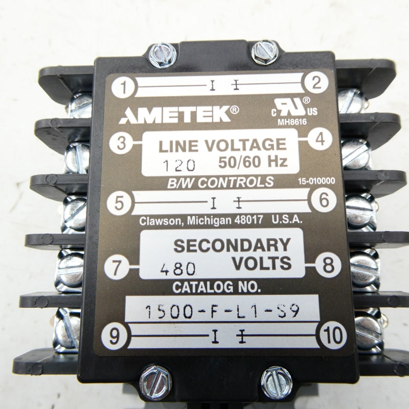 AMEMTEK 1500-F-L1-S9-0C-X 120/480V NSMP