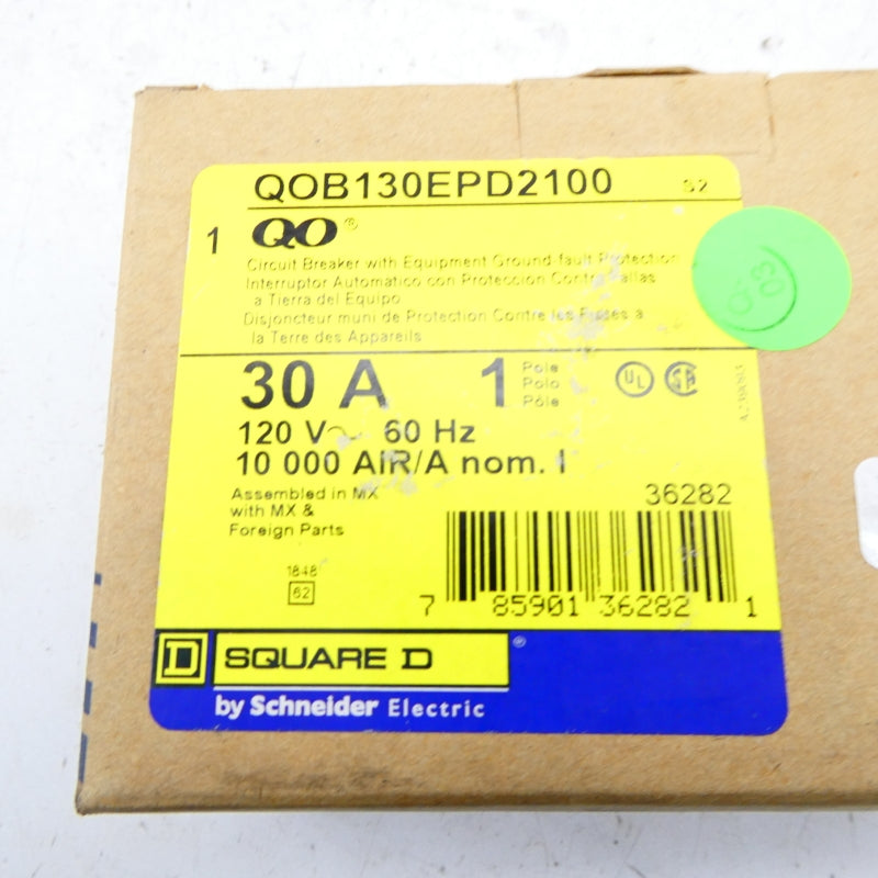 SQUARE D QOB130EPD2100 120V 30A NSMP