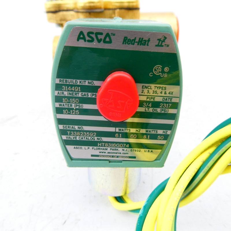 ASCO HT8316G074 110/120V 10-150PSI 3/4" NSMP