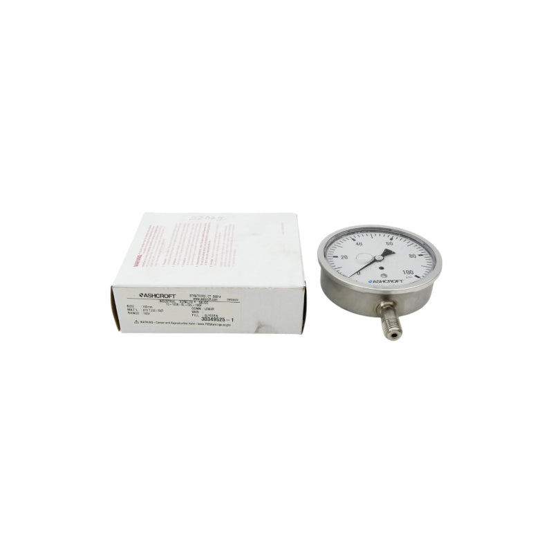 ASHCROFT 10-1008-SL-02L-100# 100PSI 100MM NSMP