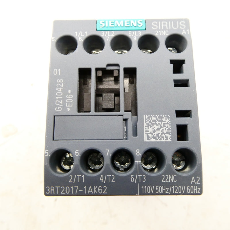 SIEMENS 3RT2017-1AK62 110/120V NSMP