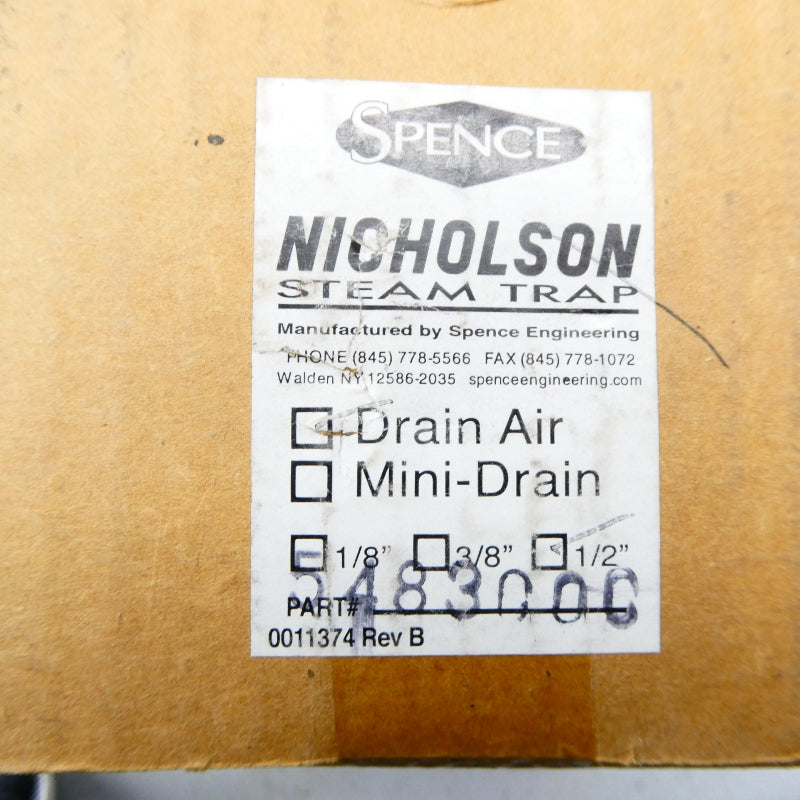 NICHOLSON 5483000 1-600PSI 1/2" NSMP