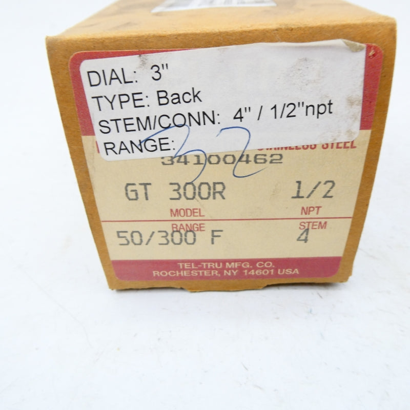 TEL-TRU 34100462 GT300R 50/300'F 1/2" STEM 4 NSMP