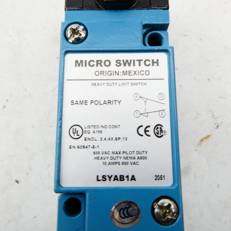 HONEYWELL LSYAB1A 600VAC 10A NSMP