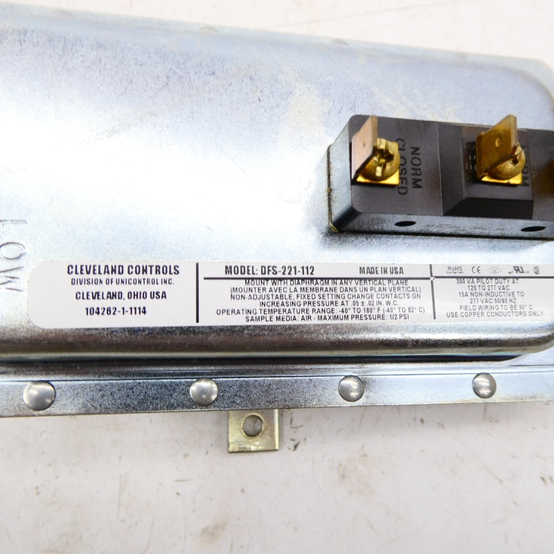CLEVELAND CONTROLS DFS-221-112 120-277VAC 15A NSNP