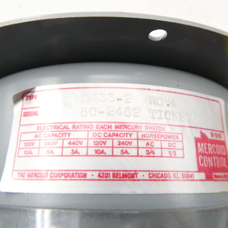 MERCOID CONTROL DA33-2-RG.4 440VAC 3A NSNP