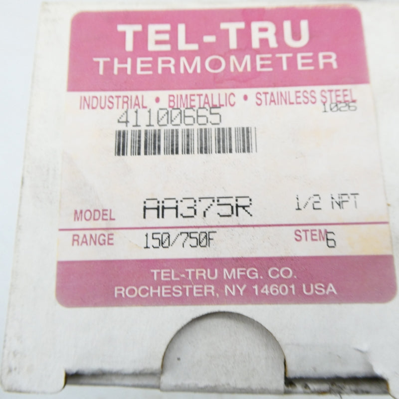 TEL-TRU AA375R 41100665 150/750'F 1/2" STEM 6 NSMP