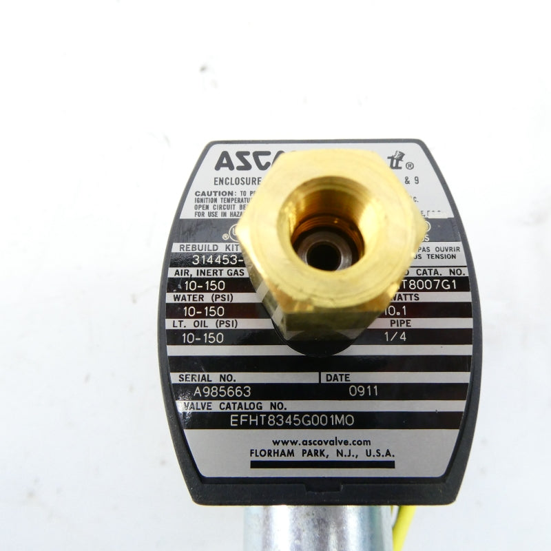 ASCO EFHT8345G001MO 110/120V 10-150PSI 1/4" NSMP