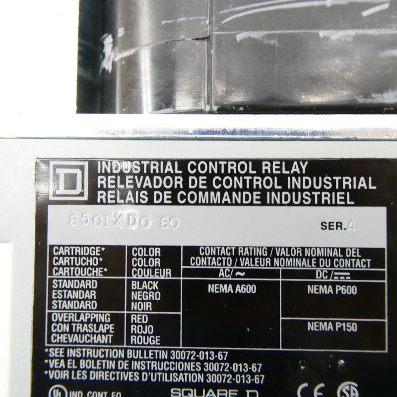 SQUARE D 8501XDO80V53 SER. A 24VDC NSMP