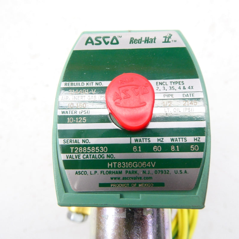 ASCO HT8316G064V 110/120V 10-150PSI 1/2" NSMP