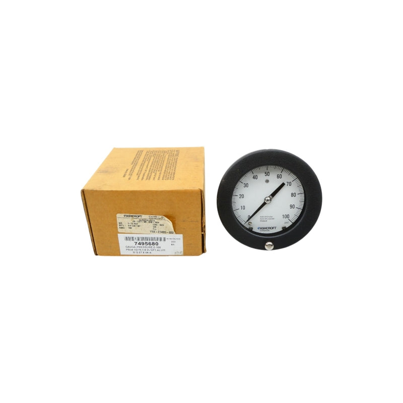 ASHCROFT 45-1377-SS-02B-100# 100PSI 4-1/2" NSMP