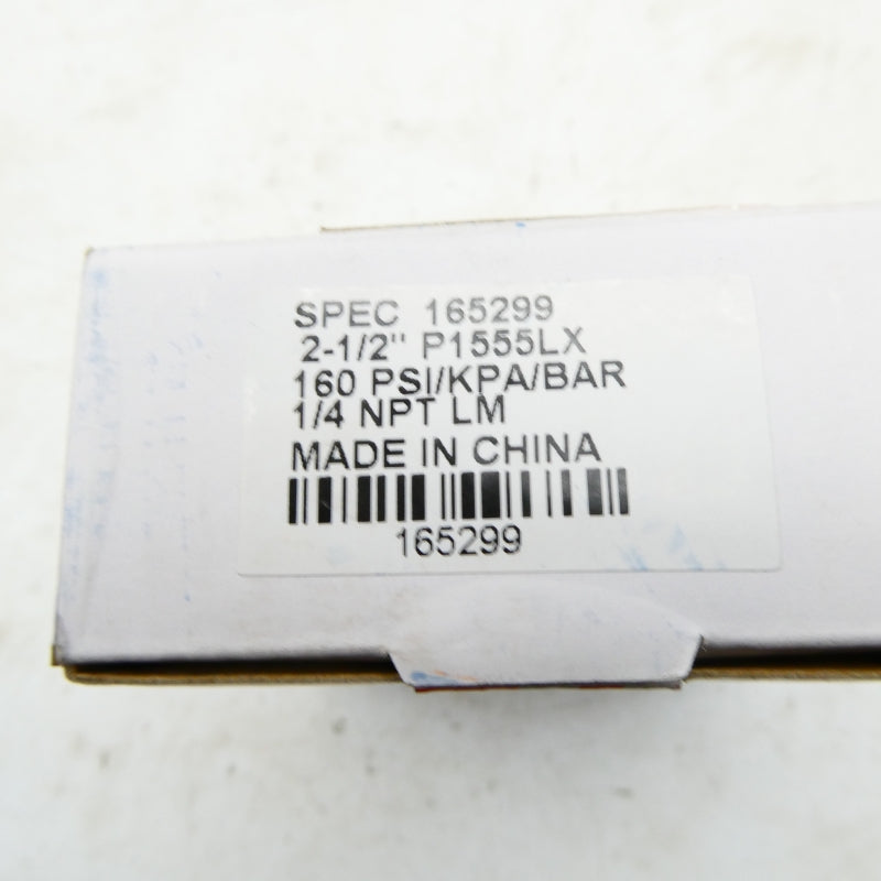 AMETEK 165299 P1555LX 160PSI 2-1/2" NSMP