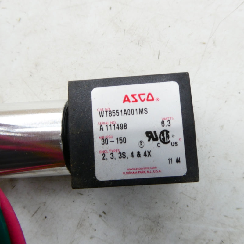 ASCO WT8551A001MS 30-150PSI (AS PICTURED) NSNP