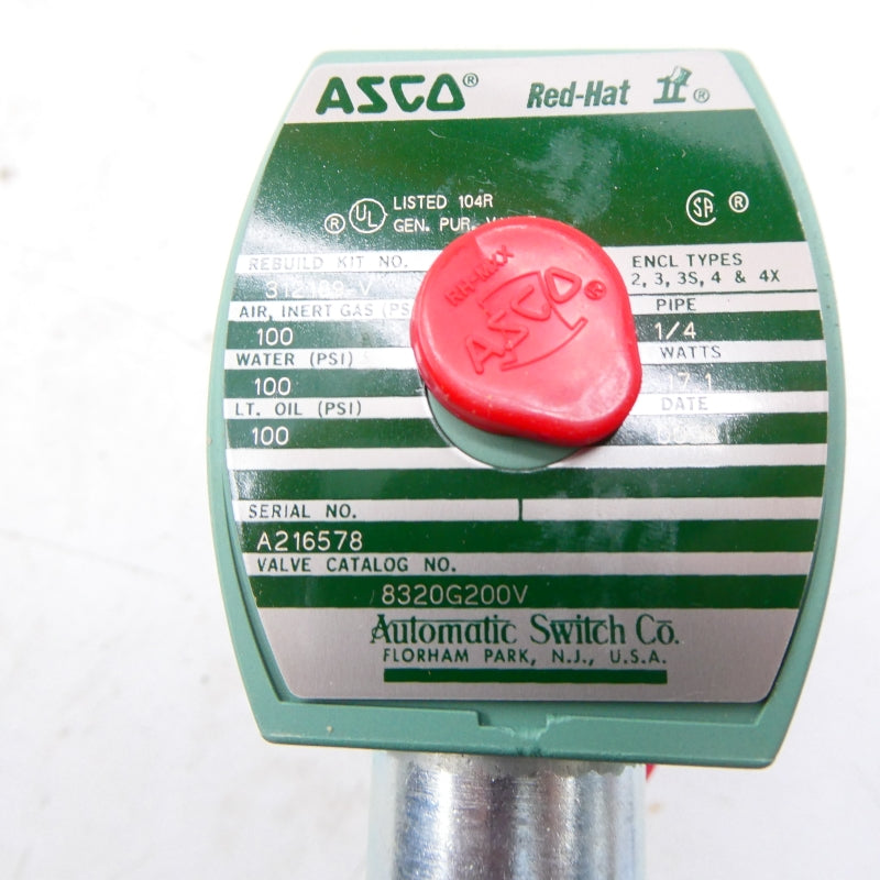 ASCO 8320G200V 110/120V 100PSI 1/4" NSMP