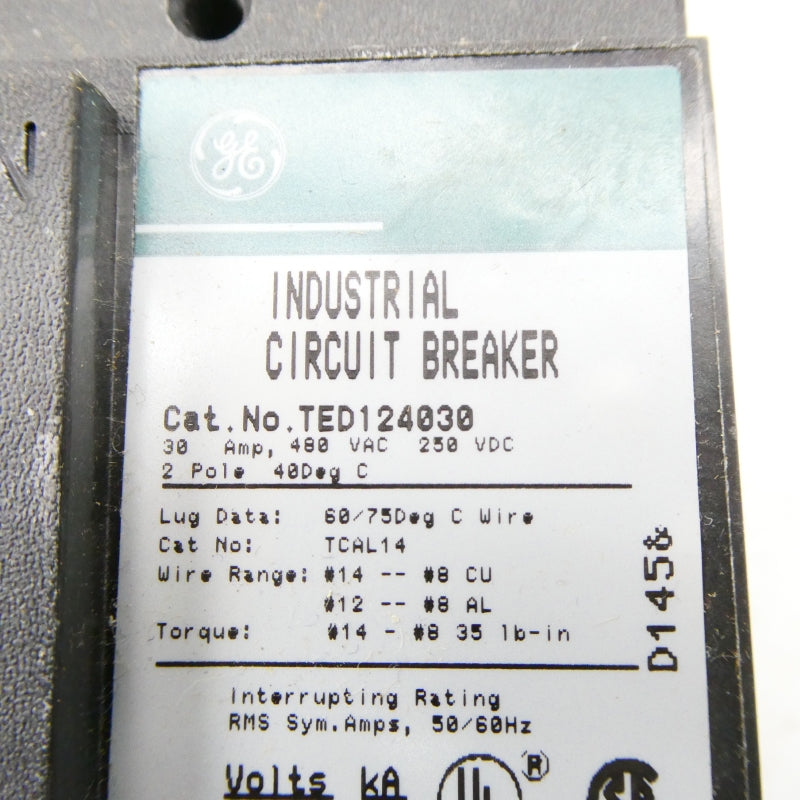 GENERAL ELECTRIC TED124030WL 480VAC 30A NSMP