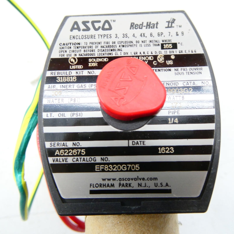 ASCO EF8320G705 110/120V 100PSI 1/4" NSMP