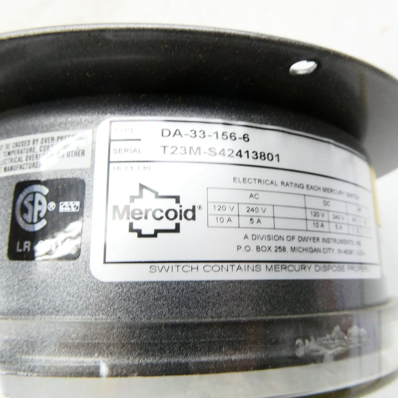 MERCOID DA-33-156-6 240VAC 5A NSNP