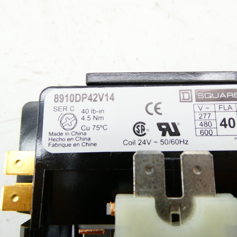 SQUARE D 8910DP42V14 SER. C 24V 40A NSMP