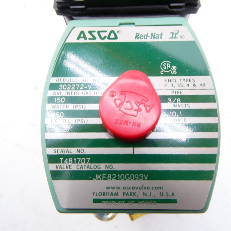 ASCO JKF8210G093V 110/120V 150PSI 3/8" NSMP