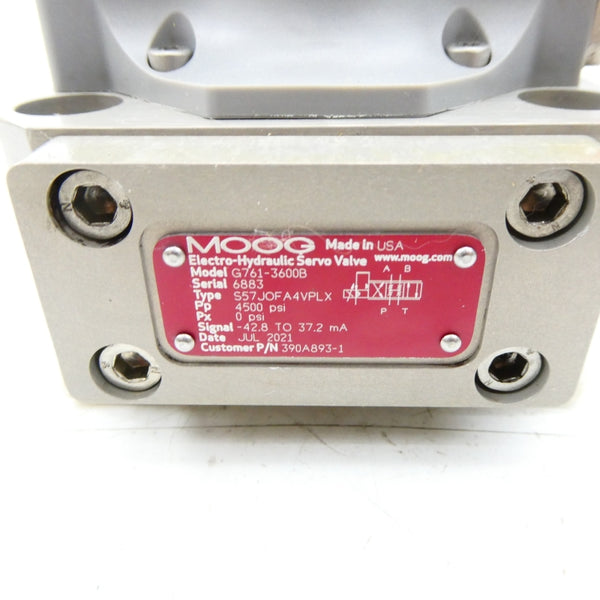 MOOG G761-3600B 4500PSI NSNP