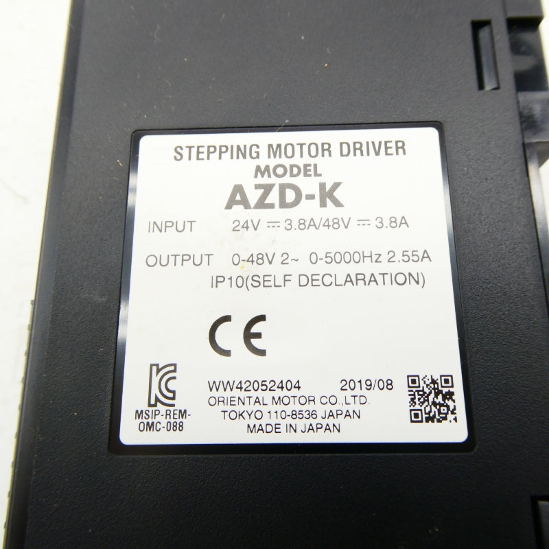 ORIENTAL MOTOR AZD-K 48V 3.8A NSNP