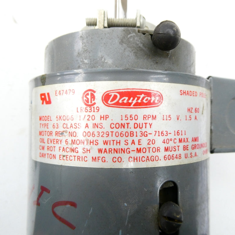 DAYTON 5K006 115V 1.5A NSNP