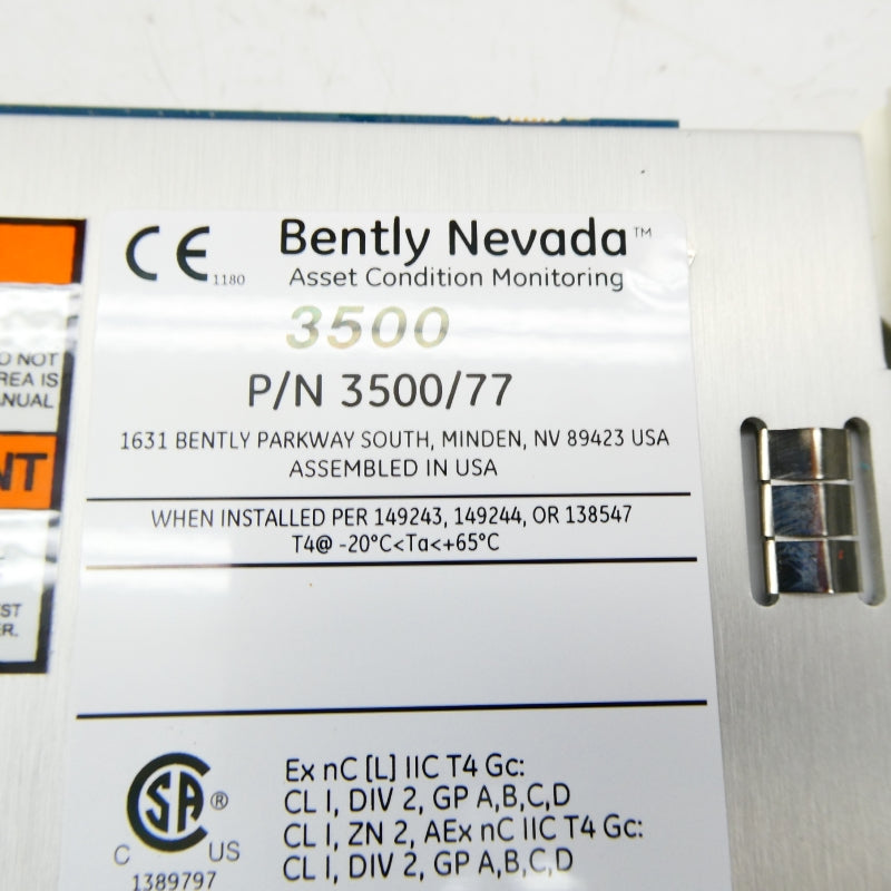 BENTLY NEVADA 3500/77 NSNP