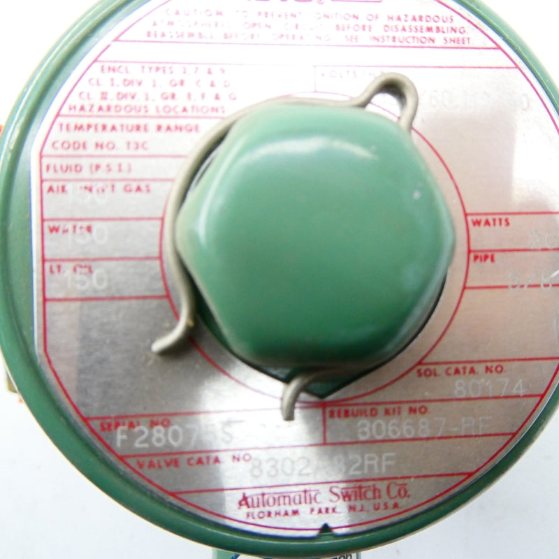 ASCO 8302A82RF 110/120V 150PSI 3/8" NSNP