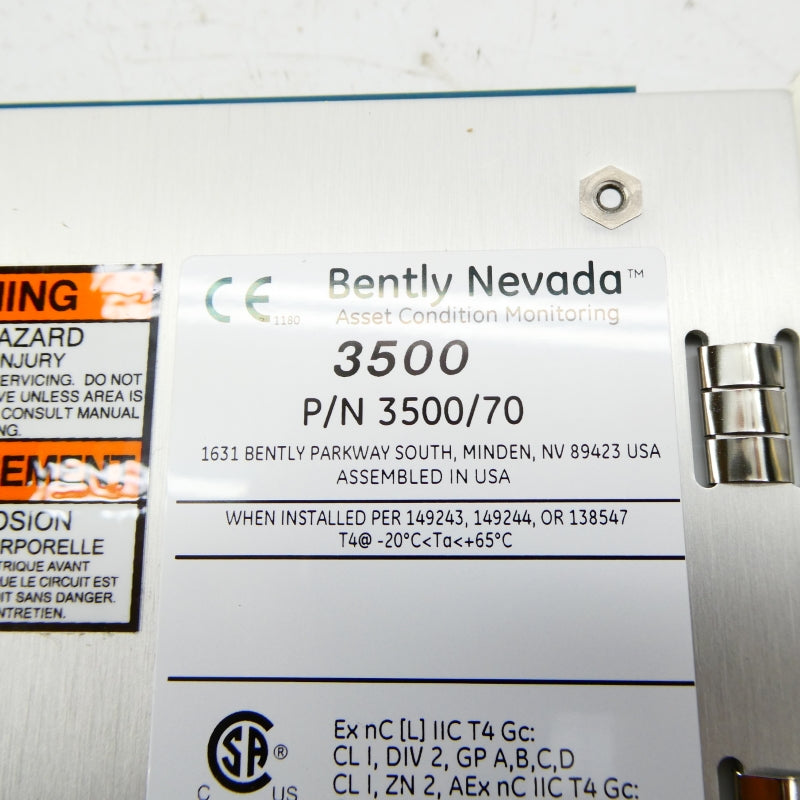 BENTLY NEVADA 3500/70 NSNP