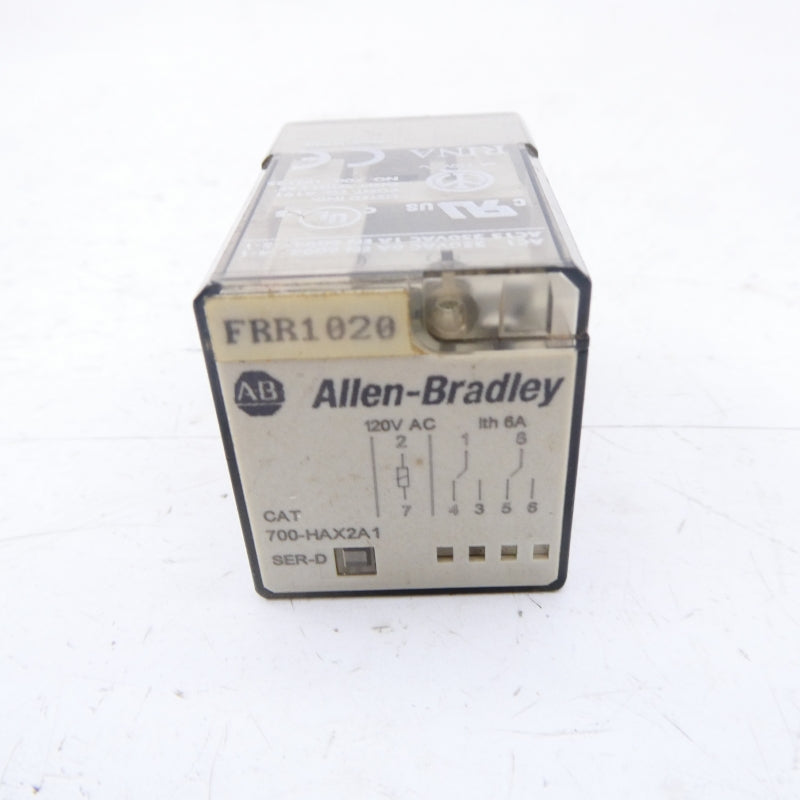 ALLEN BRADLEY 700-HAX2A1 SER. D 120VAC 10A NSNP