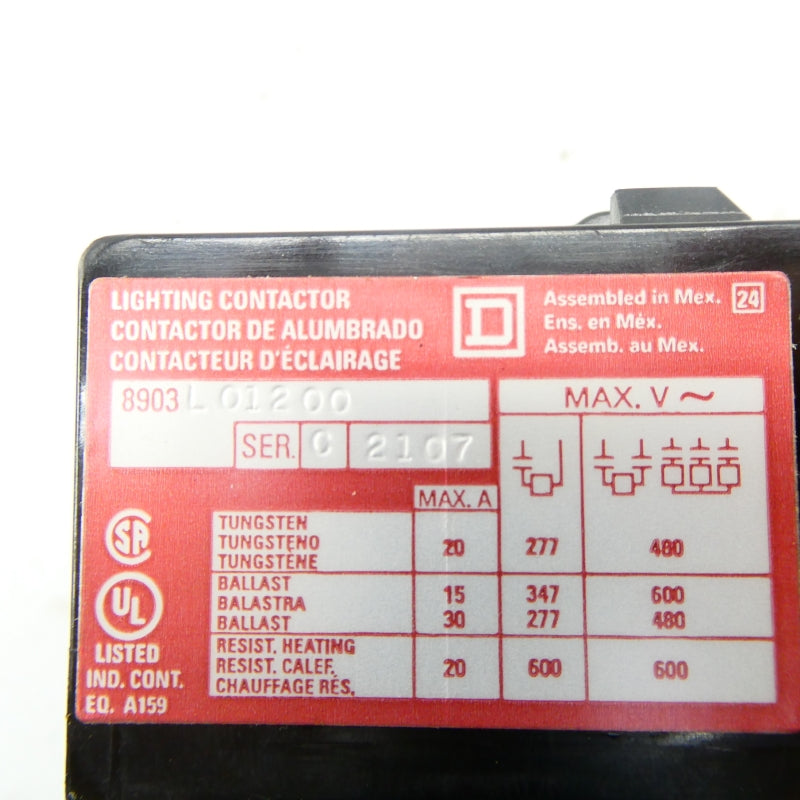 SQUARE D 8903LO1200 SER. C 110/120V 20A NSNP