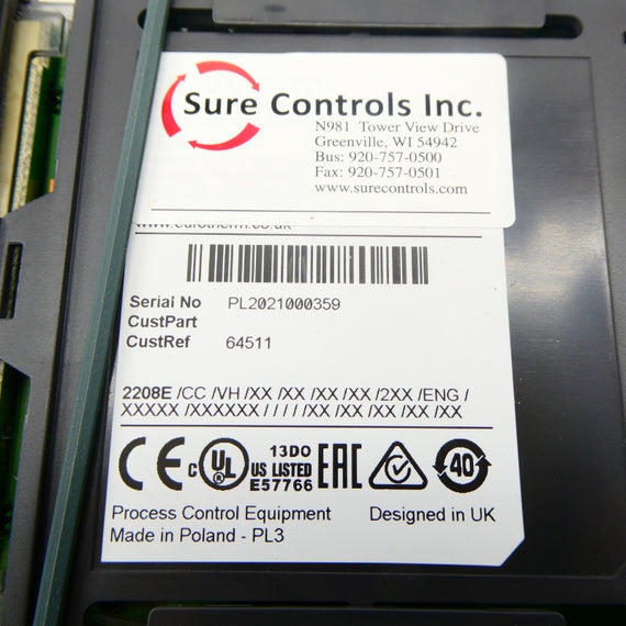 EUROTHERM 2208E/CC/VH/XX/XX/XX/XX/2XX/ENG/XXXXX NSMP