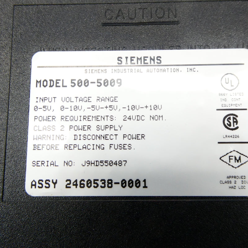 SIEMENS 500-5009 24VDC NSNP