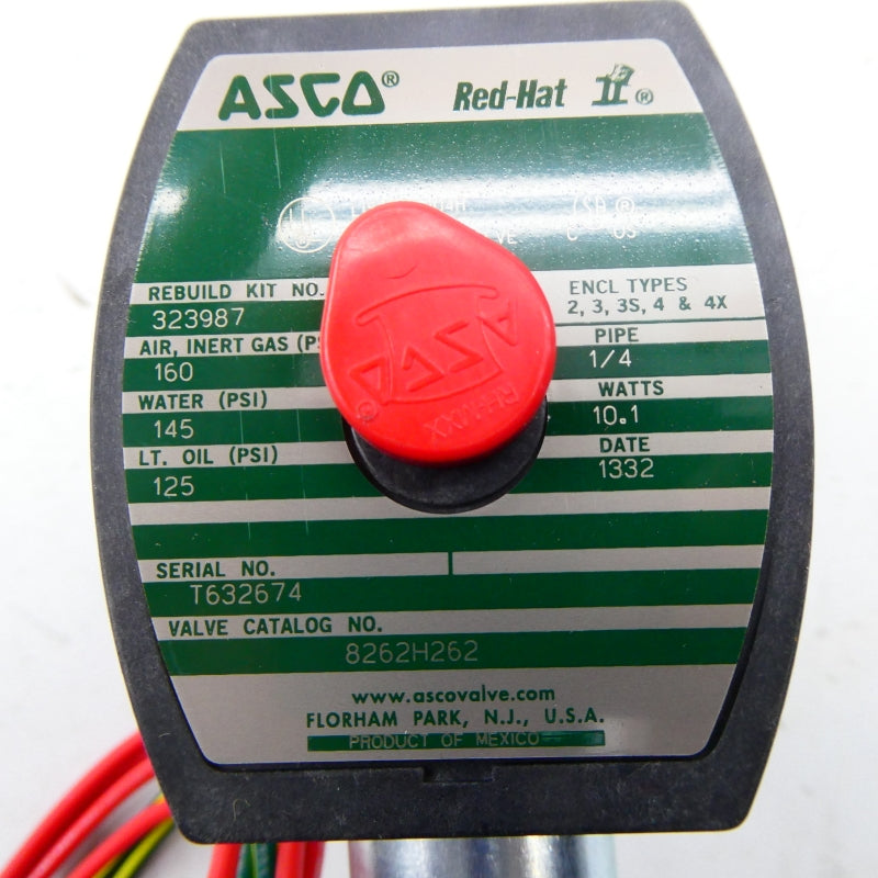 ASCO 8262H262 110/120V 125-160PSI 1/4" NSNP