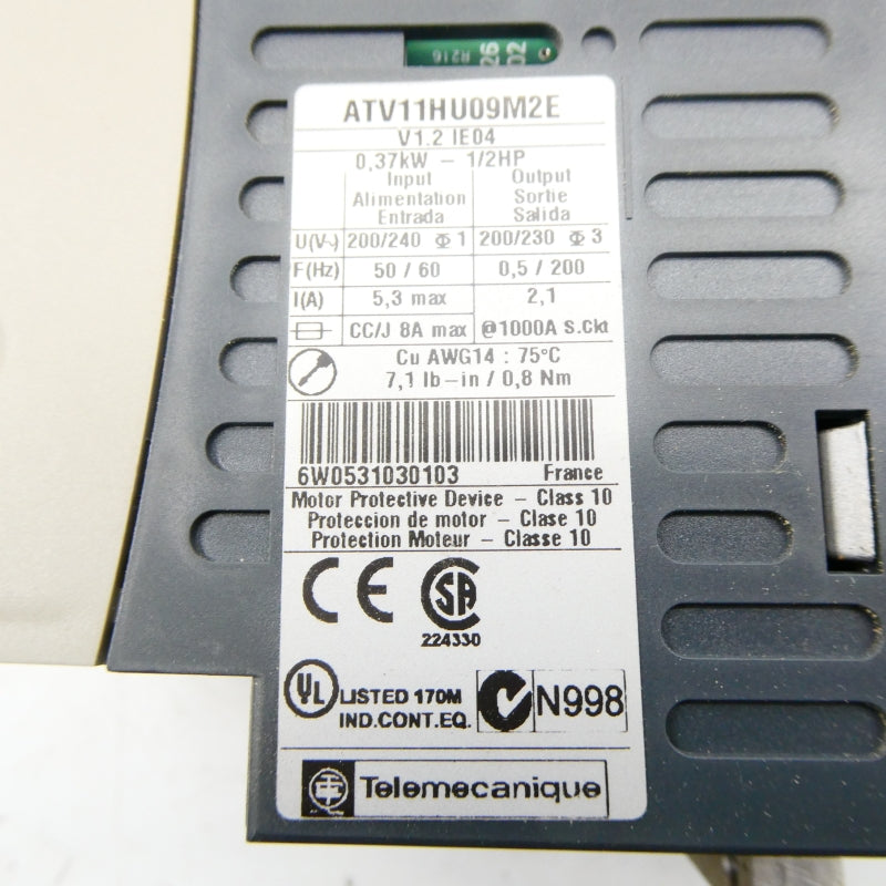 TELEMECANIQUE ATV11HU09M2E 220/240V 8A NSNP