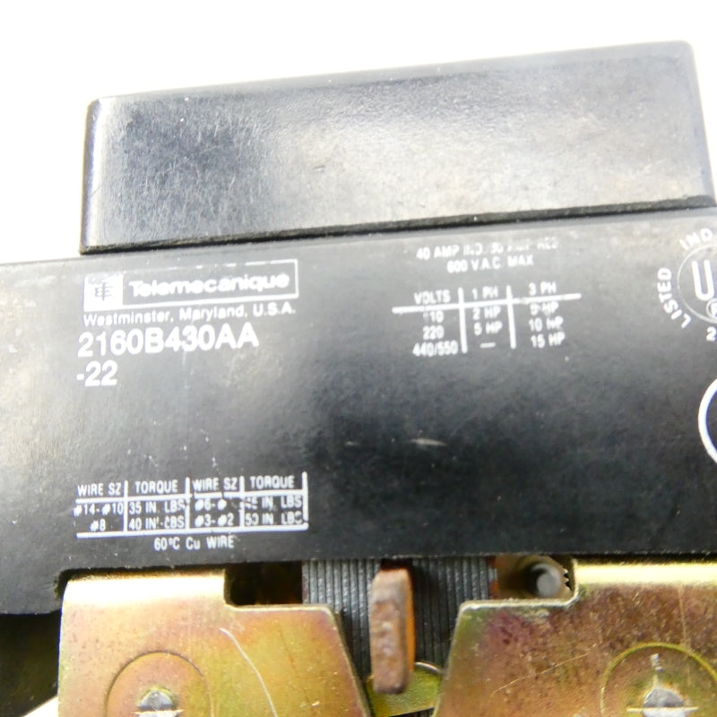 TELEMECANIQUE 2160B430AA-22 110-120V NSNP