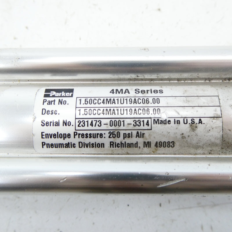 PARKER 1.50CC4MA1U19AC06.00 250PSI NSNP
