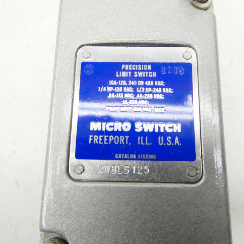 MICRO SWITCH 208LS125 600VAC NSNP