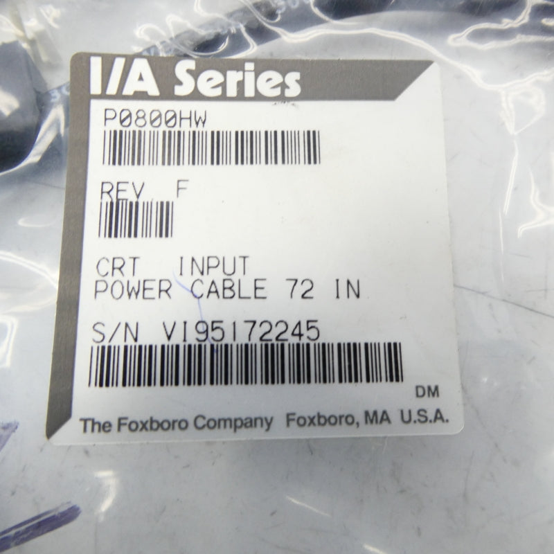 FOXBORO P0800HW REV. F NSMP